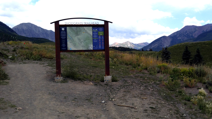 Snodgrass Trail Crested Butte CO.  2016 fall closure.