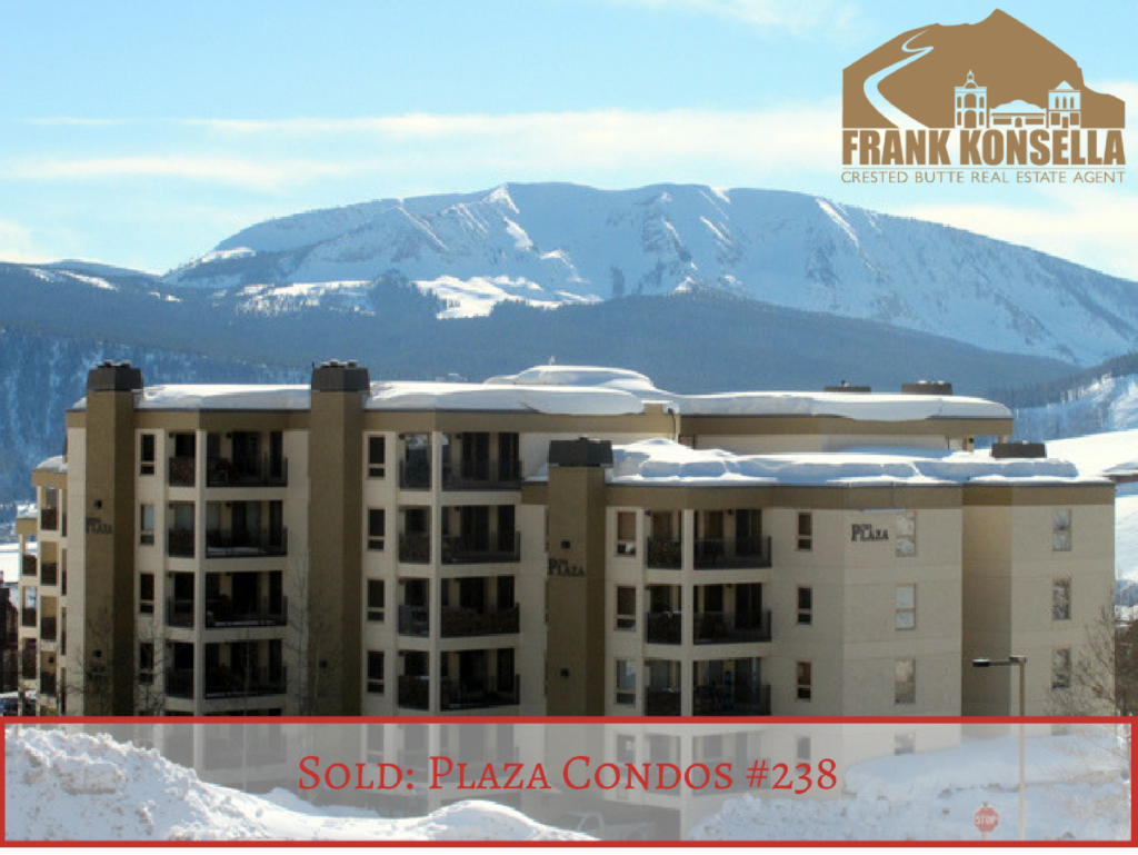 plaza condos sold in Crested Butte