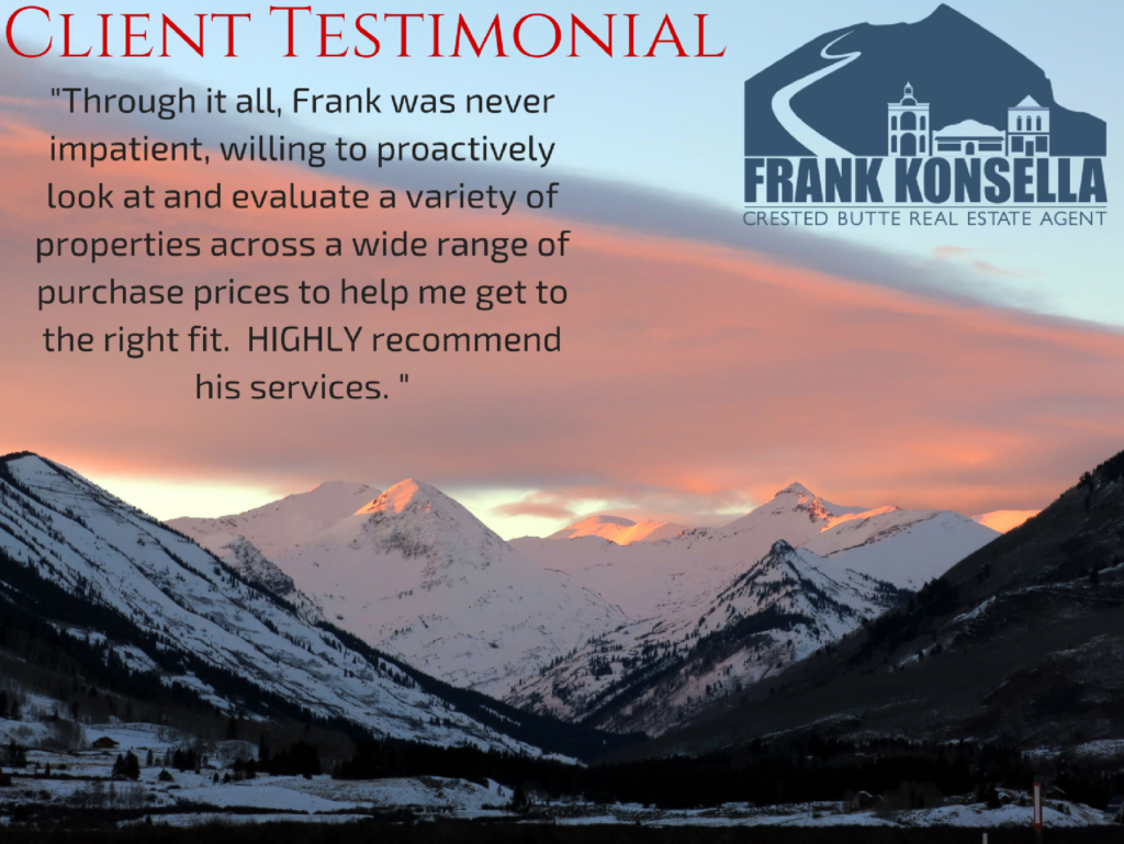 Highest rated real estate agent in Crested Butte