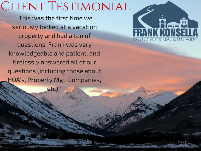 Realtor review crested butte investment vacation property