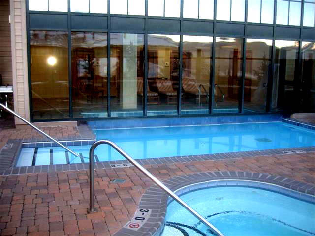 The pool at Lodge at Mountaineer Square in Crested Butte CO