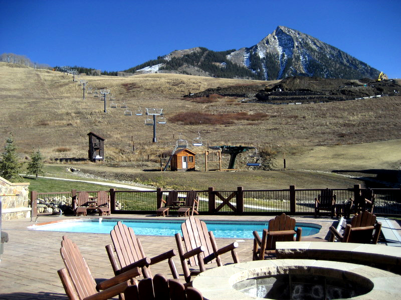 Crested Butte pool at the West Wall Lodge