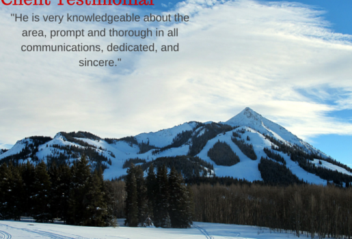 Crested Butte real estate agent testimonial