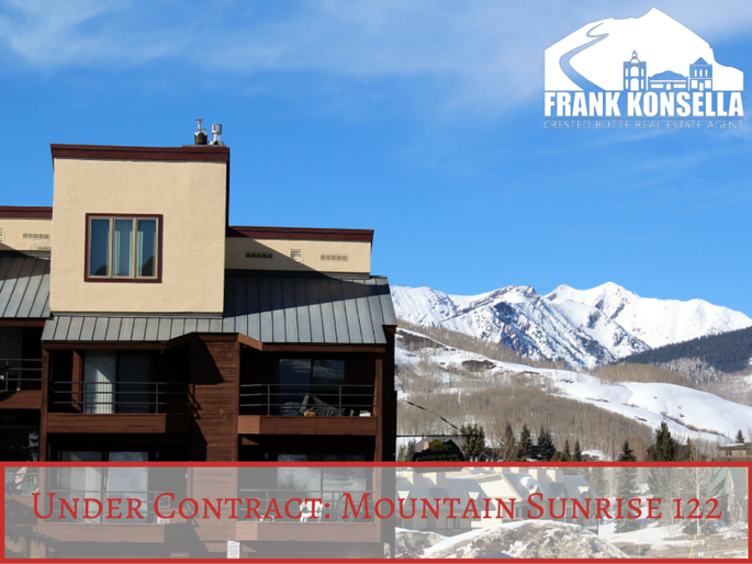 Mountain Sunrise Crested Butte condo under contract